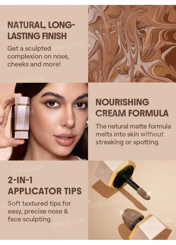 Контуринг 2 в 1 Precision Sculpt Liquid Contour Duo-Soft Tan Sheglam (367182403)