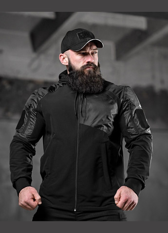 Тактична чоловіча літня вітроіка чорна Freedom (325989603)