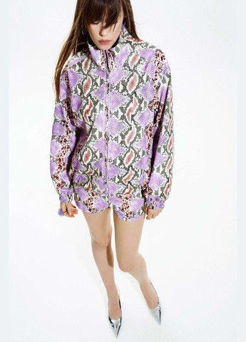 Шорти з ефектним зміїним принтом рожевого кольору FLOW Шорти (331157853)