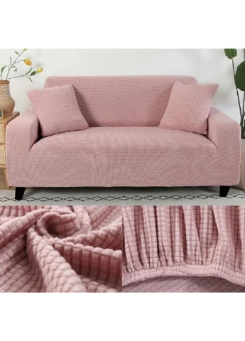 Чохол на двомісний прямий диван трикотаж-жаккард Diana Textile (380328875)
