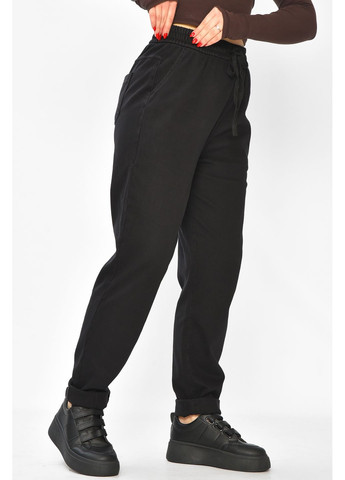 Штаны женские однотонные черного цвета Let's Shop (370212140)