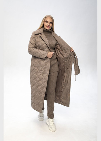 Бежеве демісезонне Пальто Гала Бежевий MioRichi