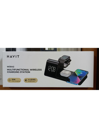 Бездротова зарядка 5в1 W3042 15W Black Havit (363970254)