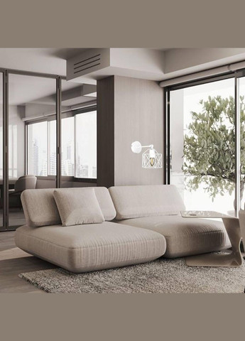 Біле бра на рівному тримачі (56-WPR101F2-1 WH) No Brand (370069639)