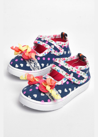Мокасини дитячі для дівчинки темно-синього кольору Let's Shop (297983100)