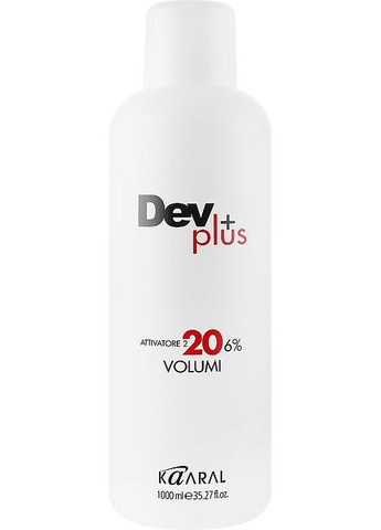 Універсальний окислювач 6% Dev Plus Vol. 20 1000ml (160581-30275) Kaaral (368656746)