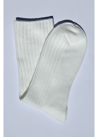 Белые носочки в рубчик хлопковые np315-1 Aura.Via (351892490)