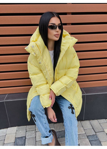 Жовтий демісезонний Пуховик Style Point