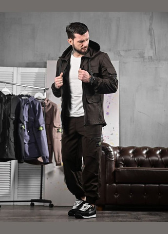 Стильний спортивний костюм чоловічий коричневий Stone Island (326990257)