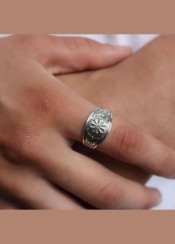 Серебряное кольцо без камней Шлем Эгира размер серебро 925 пробы черненное 4.80 г 4672ч No Brand (306743130)