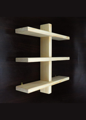 Настенная книжная полка из дерева Престол бланже (КПГ-001901) No Brand (328082209)