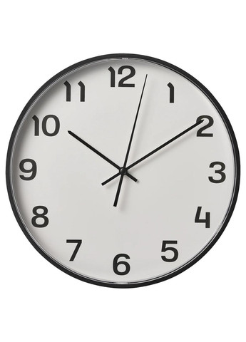 Годинник ІКЕА PLUTTIS 28 см (10540847) IKEA (278406796)