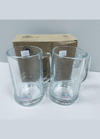 Набор бокалов для пива, кваса или чая 13,5*7,8 см 2 шт. 2696 A-Plus (318044931)