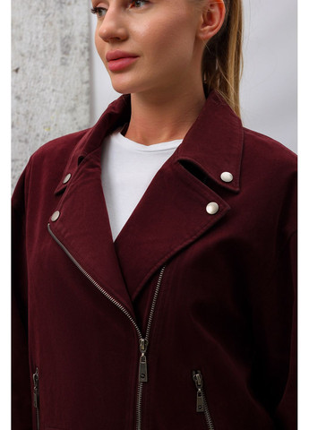 Бордовая куртка-косуха женская g2516 бордовая 346512 косуха Fashion