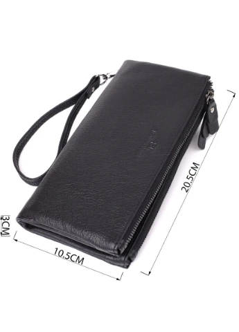 Практичний шкіряний гаманець на три відділення 23111 st leather (394030243)