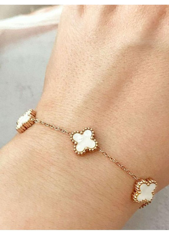 Позолочений Браслет "Конюшина" 17см-20.5см, дл.17.5см-20.5см. Позолота No Brand (361375258)