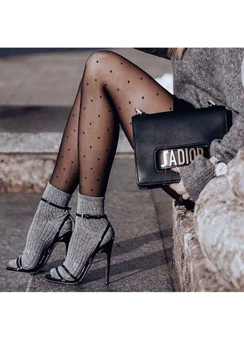 Жіночі колготки в дрібний горох 20 den, Комфортні колготки на різні випадки, Класичні чорні колготки в горох No Brand колготки в дрібний горох 20 den чорні (354331151)