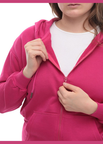 Толстовка жіноча рожева на блискавці Cracpot Приталена (302879192)