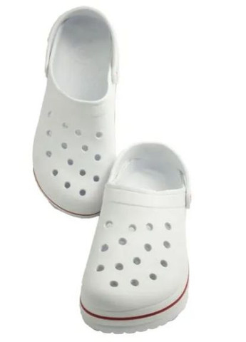 Шаги мужские белые сабо Медицинская обувь "Прогресс Crocs" с большими дырами мужские летние crocs Progres (335053118)