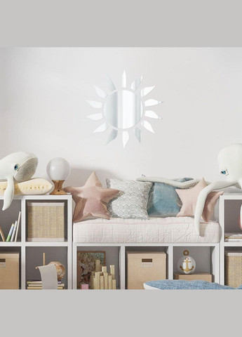 Зеркальный декор акриловый самоклеящийся серебро,15шт (D) SW-00002501 Sticker Wall (338854580)