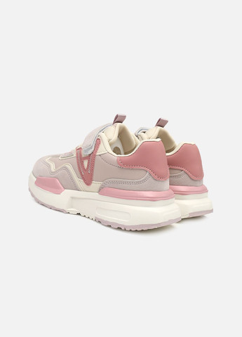 Сиреневые демисезонные кроссовки на плоской подошве для девочки цвет сиреневый цб-00272889 Kimboo