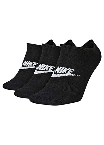 Чёрные носки u nk nsw everyday essential ns - dx5075-010 Nike однотонные (333959558)