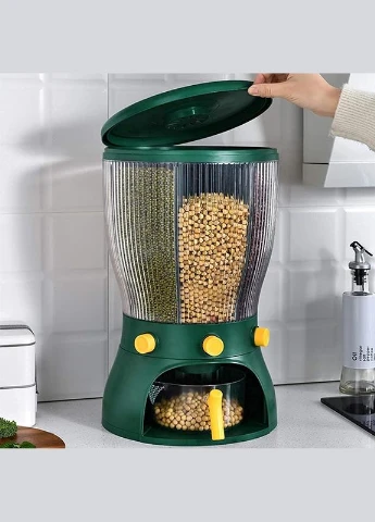 Органайзер для круп с диспенсером Grain Storage Box LK-13 Зелений No Brand (340111929)