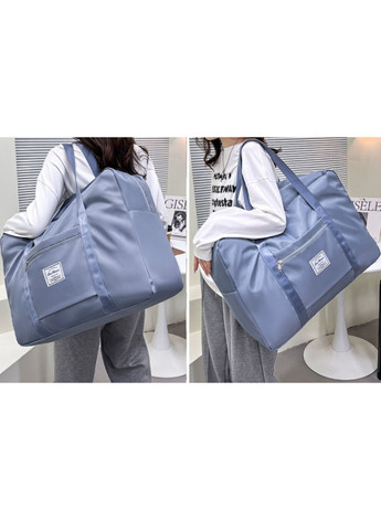 Сумка дорожня для подорожей, тревел кейс, 53.5*50*24 см, Сіро-синя (СДП-106-23) No Brand (370188159)