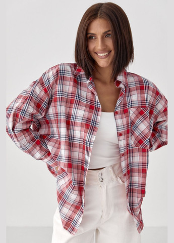 Жіноча картата сорочка на гудзиках Lurex (334451610)