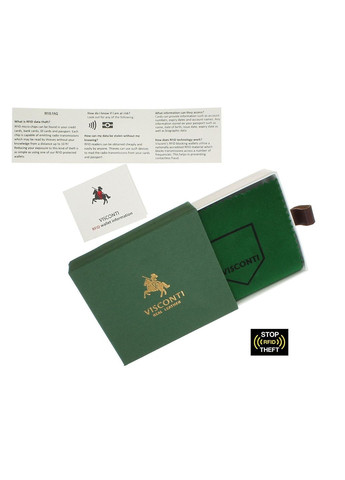 Коричневий шкіряний гаманець на засувці TSC48 TAN Filipo Visconti (303829925)