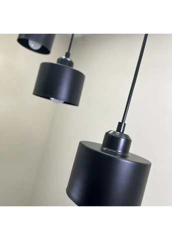 Черная люстра в стиле лофт "Loft Light" (52-187F-3 BK (300)) No Brand (370071982)
