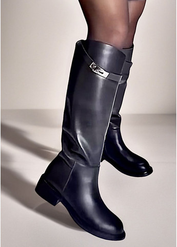 Зимние женские сапоги жокей No Brand