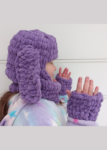 Детская шапка-балаклава с ушами и митенками 2 Льва (354331479)