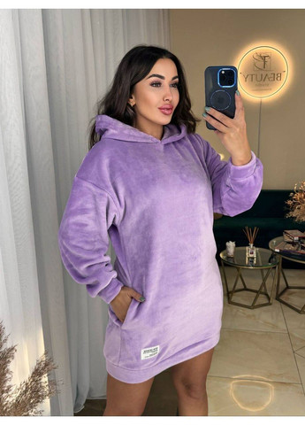 Лавандова повсякденний сукня туніка оверсайз No Brand