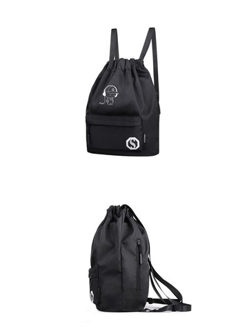 Рюкзак-мішок спортивний із водовідштовхувальної тканини Music, який світиться в темряві Senkey&Style (269254843)