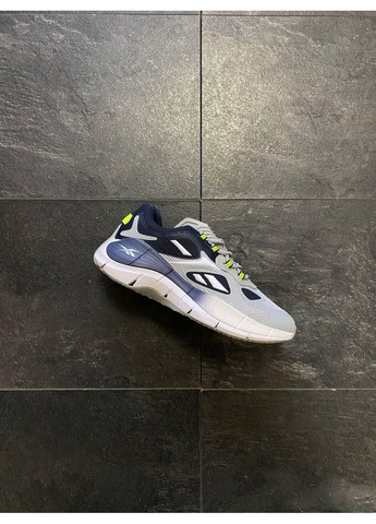Белые демисезонные кроссовки мужские reebok zig kinetica gray navy рибок зиг кинетика No Brand
