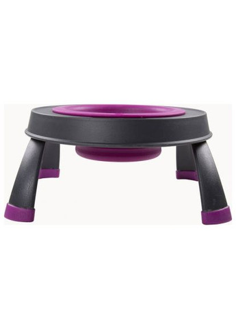 Посуда для собак Миска одинарная на сложной подставке-большая 960 мл пурпурная (0084297309107) Dexas Миска одинарна на складній підставці-велика 960 мл (366694128)