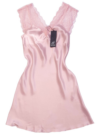 Ночная рубашка комбинация шелк Флоренция L Розовый Silk Kiss (285716668)