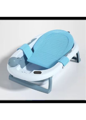 Ванночка складная детская 5в1 с горкой-подушкой и термометром Серая Mommy Bag (371809925)