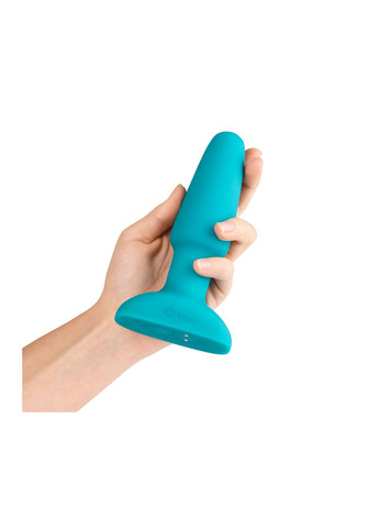 Анальна пробка з вібрацією та імітацією риммінгу Rimming Plug 2, блакитна B-Vibe (297132737)