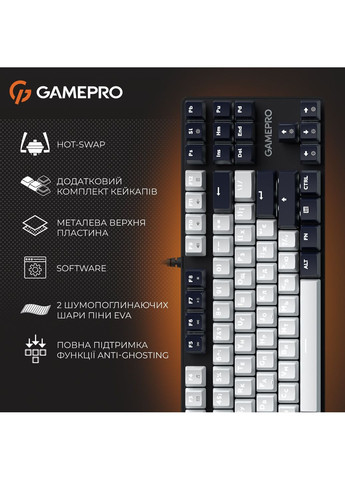 Клавиатура Genesis Metallic MK110B Outemu Red Swithes USB Black GAMEPRO (369723248)