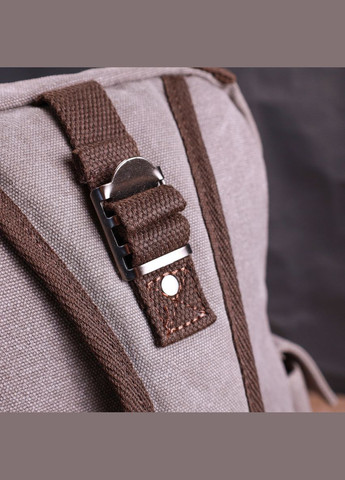 Оригінальна сумка через плече із щільного текстилю 22442 Сірий Vintage (298571748)