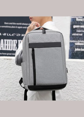 Рюкзак мужской YT-9065 20-35L Gray с ЮСБ портом Lesko (322196290)