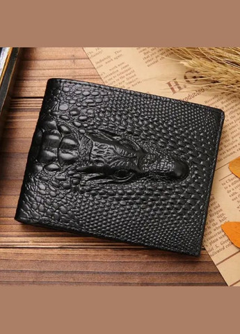 Кошелек, бумажник фирменный с Крокодилом. Черный STOK (292313319)