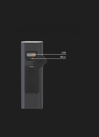 Ліхтар велосипедний LED фара із вбудованим акумулятором USB P12 чорна No Brand (305589661)