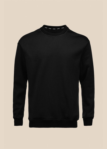 Черный свитшот однотонный мужской mbc02335 черный shop (2000990742247) LAWA (316002186)