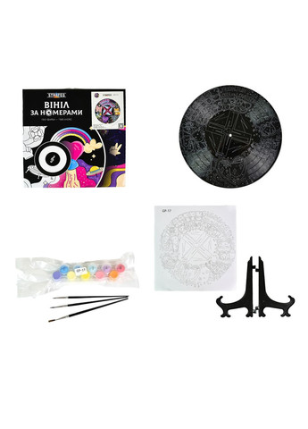 Винил по номерам для детей от 8 лет Праздничное граффити с лисицей акриловый развивающий см Strateg (362437409)