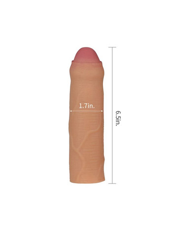 Насадка на член — Revolutionary Silicone Nature Extender Add 1" Flesh Lovetoy (335399594)