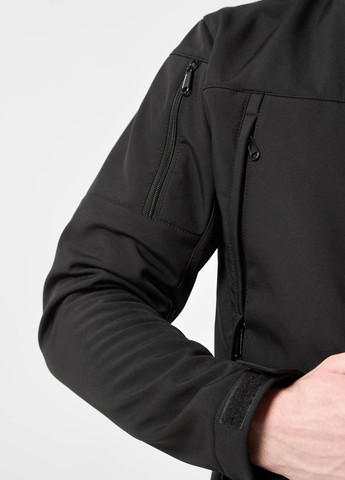 Черная демисезонная куртка мужская демисезонная черная UKM Softstorm