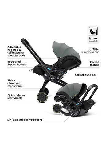 Автокресло-коляска X Infant Car Seat гр. 0+ 0-13 кг Slate Green, SP450-20-047-015 Doona (367983297)